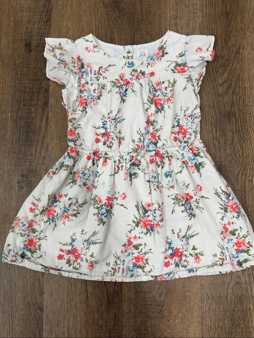 Baby Gap,Girls White Floral Summer Dress
